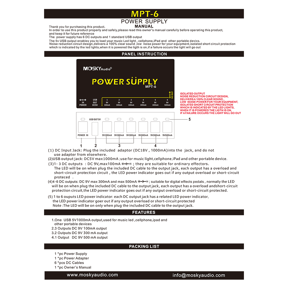 MPT-6 POWER SUPPLY